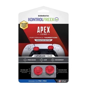 新しいKTFシリコーン滑り止め保護用サムネイルPS4 & PS5ゲームコントローラー強化アナログジョイスティックカバー