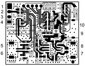 スマート電気機械用のWaytronic512BitEfuse深層学習Dfrobot音声認識モジュール