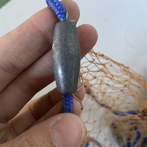 4ft EZ accu-ném chì Sinker 5/8 \ "SQ hoàn toàn mở hạ cánh cá Net dây rút multifilament tay ném đúc Net Đôi Nút - Product Image 2