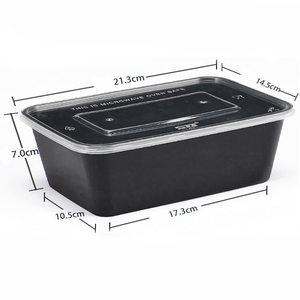 Disposable Plastic Pp Microwave Food <strong>Meal</strong> <strong>Prep</strong> <strong>Container</strong> With Lid Bento Lunch Box - Product Image 4