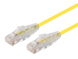 Cable de conexión EXC Cat6A Slim UTP, cable Ethernet de cobre RJ45, cable de conexión ultrafino Cat6a UTP para centro de datos de alta densidad - Product Image 2