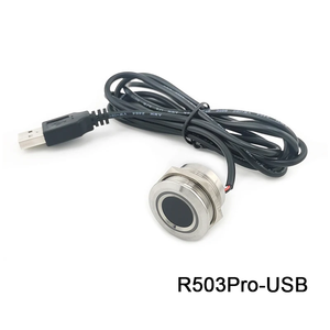 R503Pro capacità 1500 UART/USB RGB LED di controllo rotondo modulo di impronte digitali sensore per il controllo di accesso Arduino Android Free SDK