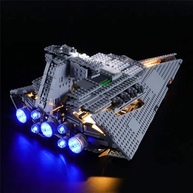 Kit de iluminação de blocos de construção, faça você mesmo, kit de iluminação de voo, destroyer, 75055, iluminação led, kits de iluminação de cidades