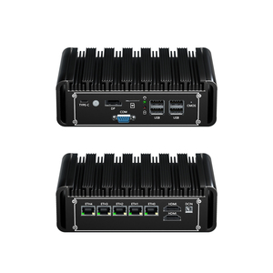 Intel Alder göl N100 Mini bilgisayar 5 * RJ45 2.5G NIC LAN 2 * HD-MI DP tipi C RS232 güvenlik duvarı VPN yönlendirici NAS Linux PFsense Mini PC - Product Image 1