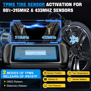 XTOOL InPlus IP819TP TPMS Scanner di programmazione Bluetooth strumenti di diagnostica per auto ECU codifica chiave programmatore 31 + servizi con CANFD - Product Image 6