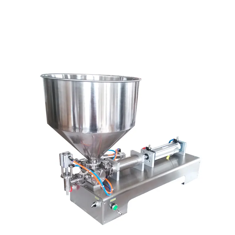 G1WG Heating Stirring Mixing Filling Machine Pneumatic Single Head Bottle Honey Body Lotion Filling Machines