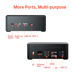 Düşük maliyetli oyun Mini PC i-ntel Core I5 7300HQ Quad çekirdek 4 konuları 2 * DDR4 1 * DP! * H-DMI 2 * Lan Fan PC - Product Image 4