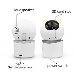 App hareket sensörü algılama ile gece görüşlü güvenlik kamerası güvenlik ev köpek Pet monitör ile 2K 3MP kapalı kamera - Product Image 2