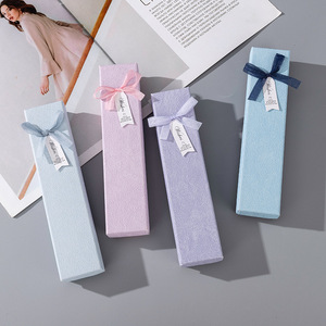 Kağit kutu yay düğüm dikdörtgen hediye kolye hediye kutusu takı boş kutu hediye karışımı renk almak - Product Image 1