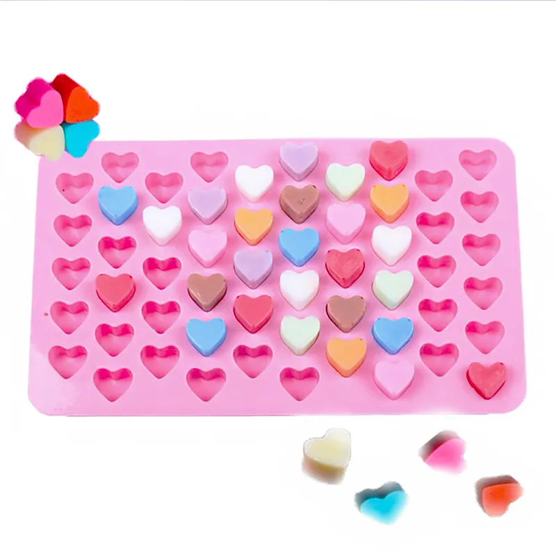 Mini Coeur Moule Bac À Glaçons En Silicone BRICOLAGE Chocolat Fondant Moule 3D Pâtisserie Gelée Biscuits Outils De Décoration De Gâteau
