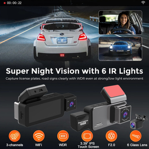DSL -ES80 Factory Hd Car Driving Recorder Front and Rear Camera Wide Dvr Car Parking <strong>Reversing</strong> Driving Night Vision Dashcam - Product Image 5