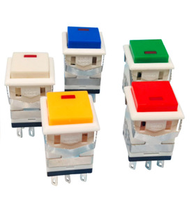 KD2-21/KD2-22 With LED 8pin square Push Button <strong>Switch</strong> - Product Image 2