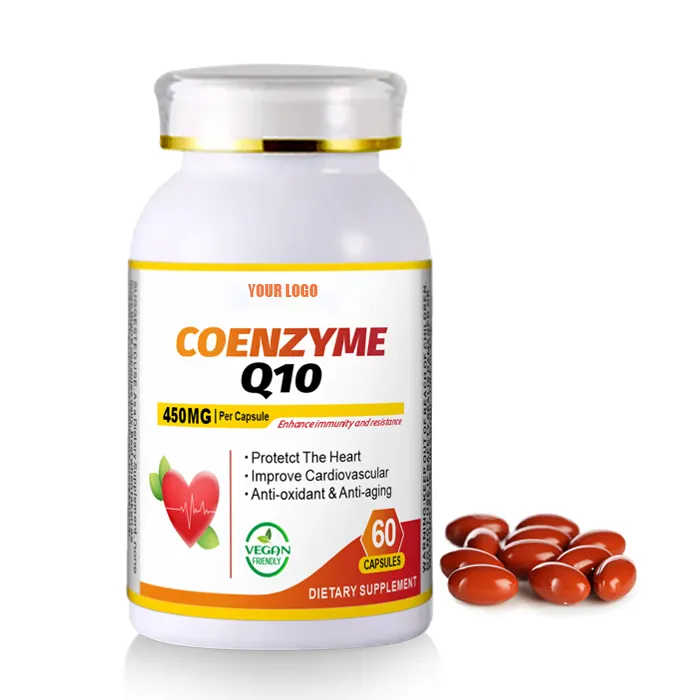 Oem nguyên liệu số lượng lớn 400mg ubiquinol CoQ10 Coenzyme Q10 viên nang cho trái tim khỏe mạnh