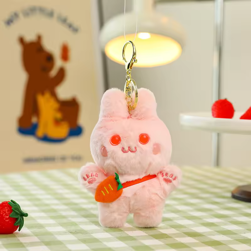 Pink hi sen rabbit-4 inches 004