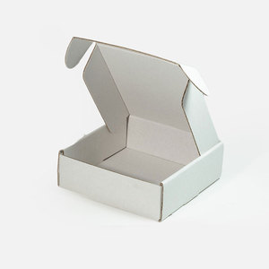 Geoto 12x12x4cm Small Corrugated Cardboard <strong>Box</strong> for Mailing Packing Literature Mailer - Product Image 2