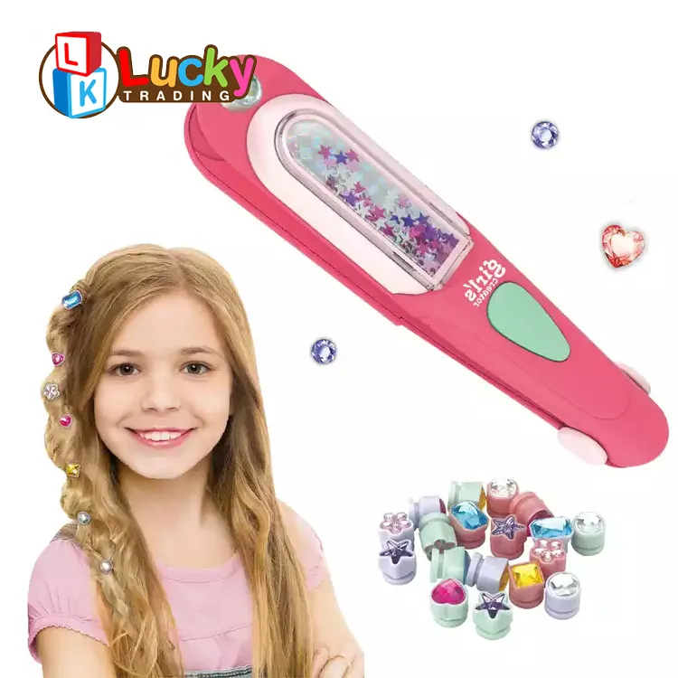 LK Toys-Kit de joyería para el pelo para niña, juguete de simulación, Kit de maquillaje para niña, accesorios de decoraciones para el cabello