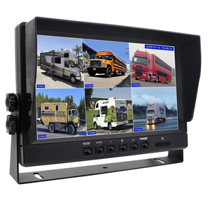 6 CH Split View 9 Train <strong>Monitor</strong> <strong>with</strong> Sunshade, Support Working <strong>with</strong> Analog Camera and AHD Camera Hybrid - Product Image 3
