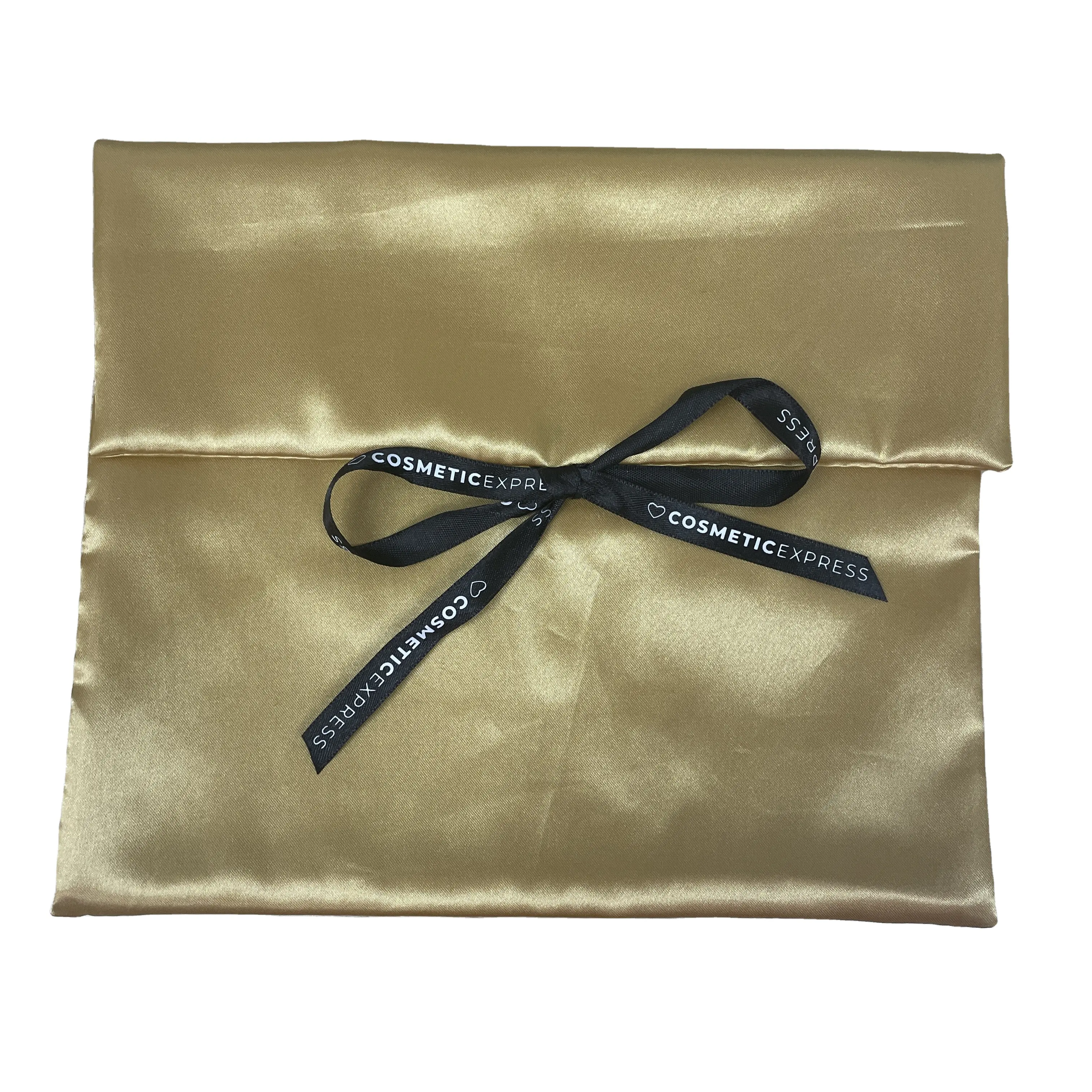 Шелковая атласная сумка-конверт на заказ с клапаном/атласные сумки для волос на шнурке для упаковки