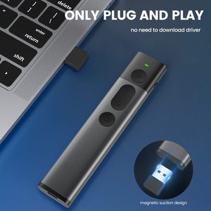 OEM grande pulsante powerpoint presentatore wireless puntatore di presentazione remoto prezzo ricaricabile Slide Clicker per Computer 2.4GHz - Product Image 6