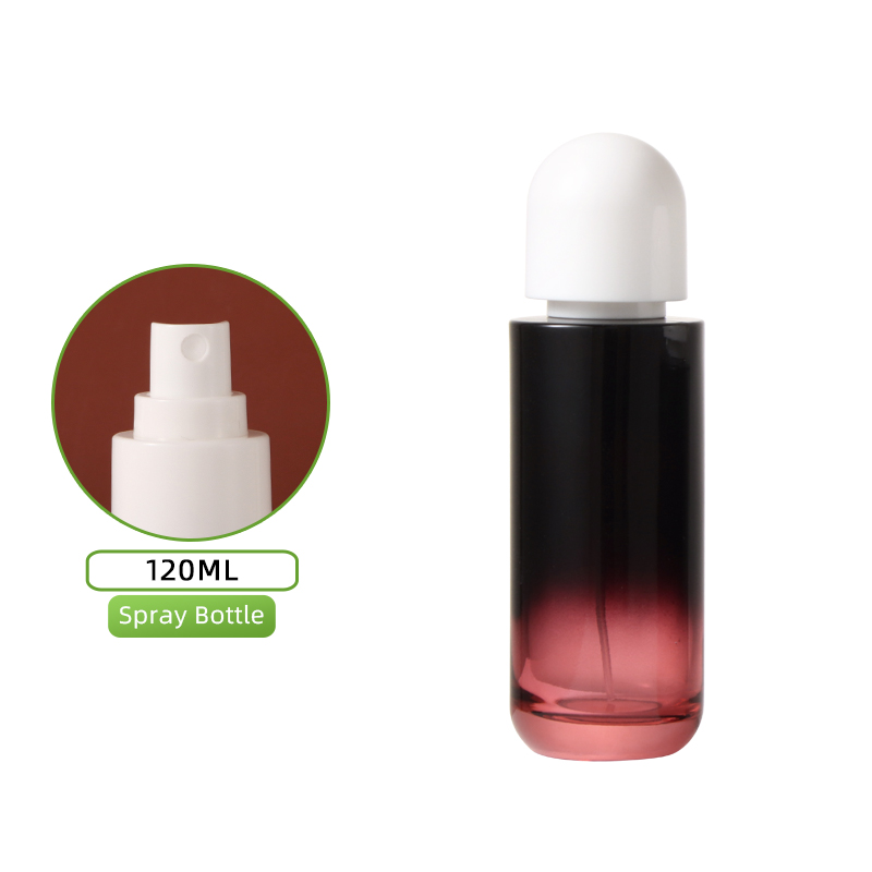 Botella de vino tinto de 120 ml, cabezal rociador blanco + tapa blanca yunshang