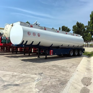 Yenilebilir yağ, dizel ve benzinli taşıma için büyük kapasiteli 45000L çelik Tank yarı römork - Product Image 2