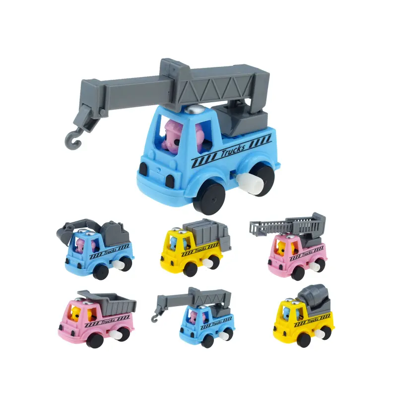 子供のためのライトトラックエンジニアリング車両モデルおもちゃ車ワインドアップおもちゃと新着車のおもちゃ車両