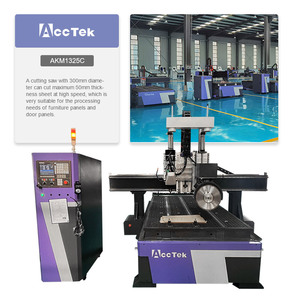 Enrutador CNC ATC con hoja de sierra 1325 para máquina cortadora de MDF para puerta de armario equipada con sistema de Control Syntec - Product Image 2