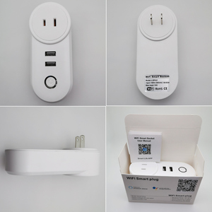 LEDEAST PA8-JA Tuya смарт-WiFi розетка с USB-разъемом поддерживает Голосовое управление Google Home и приложение дистанционного управления для умного домашнего использования - Product Image 3