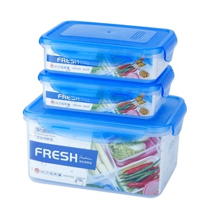Mikrodalga güvenli plastik gıda saklama kabı FSR600 + FSR2350 kutu seti paket gıda 3 parçalı Set için kilit mandalı konteyner - Product Image 4