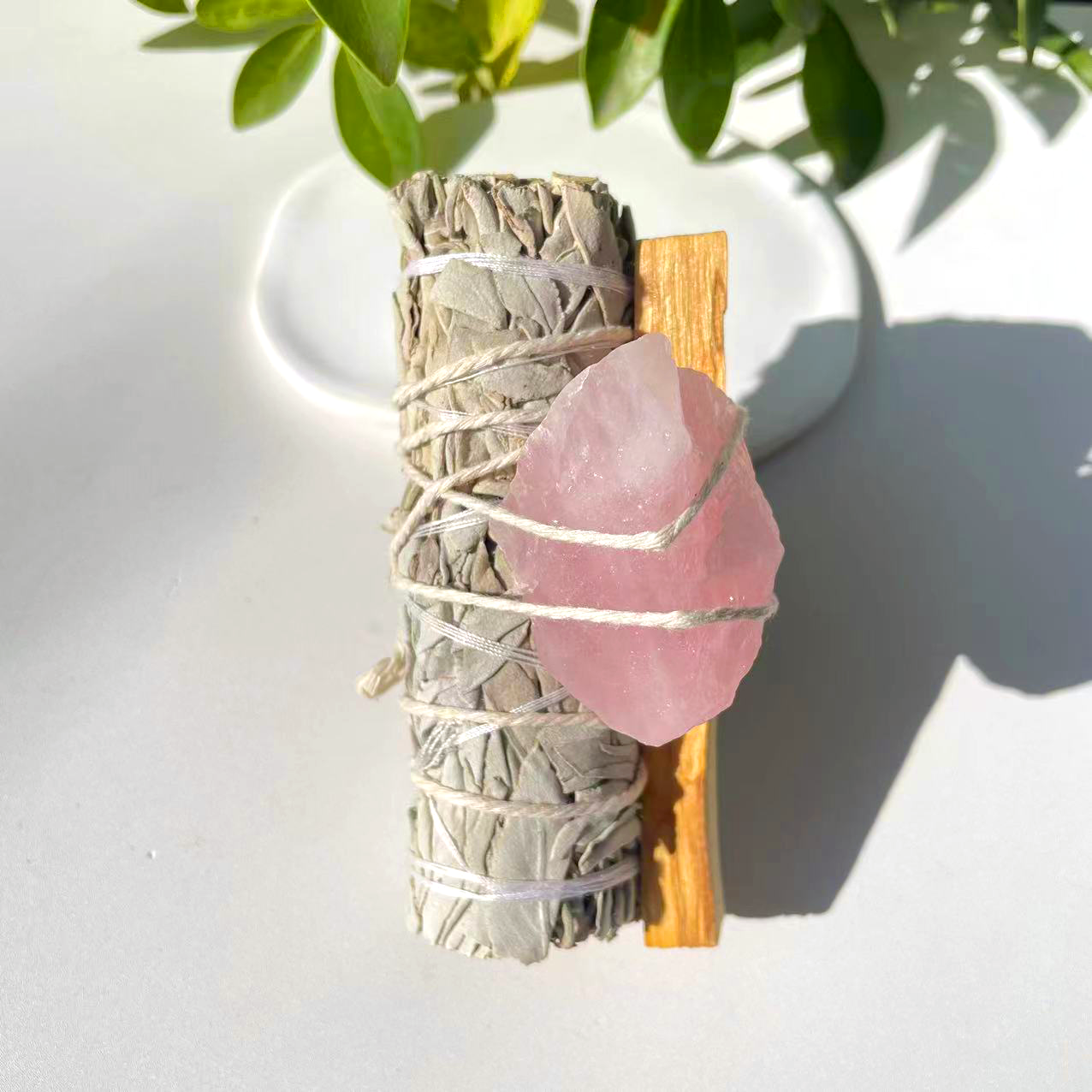 ensemble de quartz rose