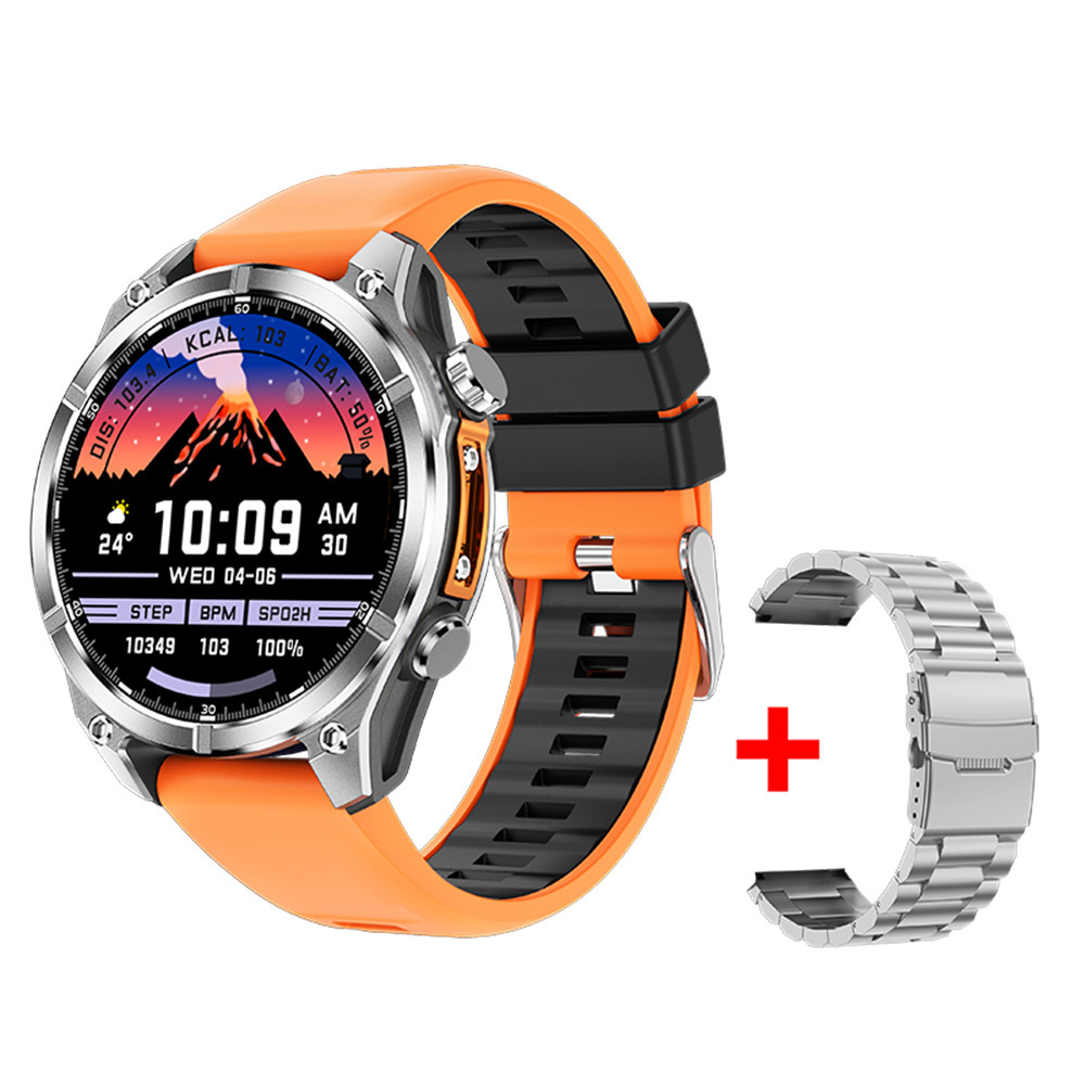 Silicone arancione e acciaio