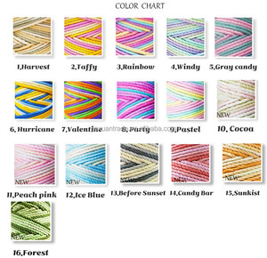 Cuerda de macramé de algodón arcoíris Pastel de 3mm, cuerda de macramé torcida de 3 capas para bricolaje hecho a mano - Product Image 6