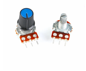 WH148 1K 10K 20K 50K 100K 500K Ohm 15mm 3 Pin lineare conico potenziometro rotativo resistore per Arduino con AG2 bianco - Product Image 1
