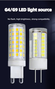 Özelleştirilmiş 220V G4 G9 LED mısır ampul üç renk anahtarı kesimli karartma renk değiştiren lamba seramik iki renkli 5W ışık kaynağı - Product Image 5