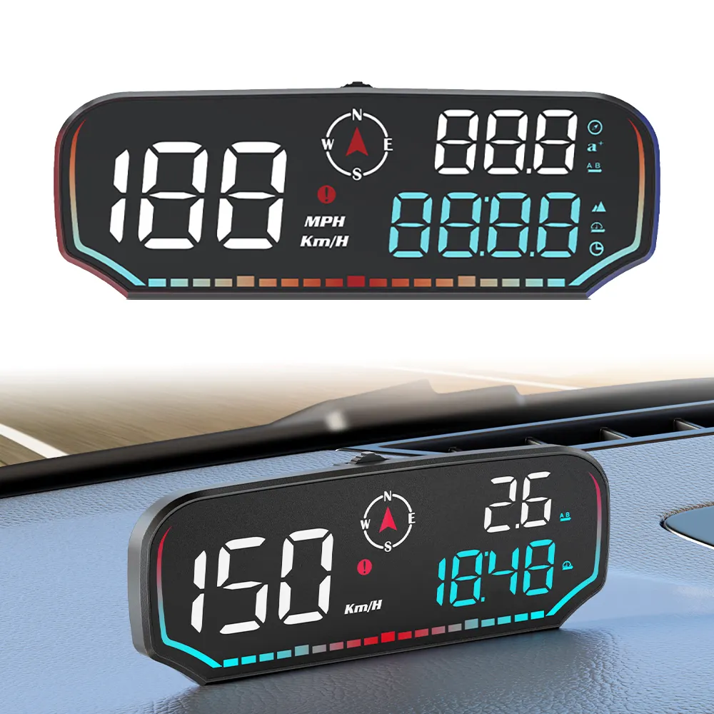 2024 New G14 Car Diagnostic Tools HUD GPS Head Up Display auto gauge Speedometer Head Up Display for All Cars