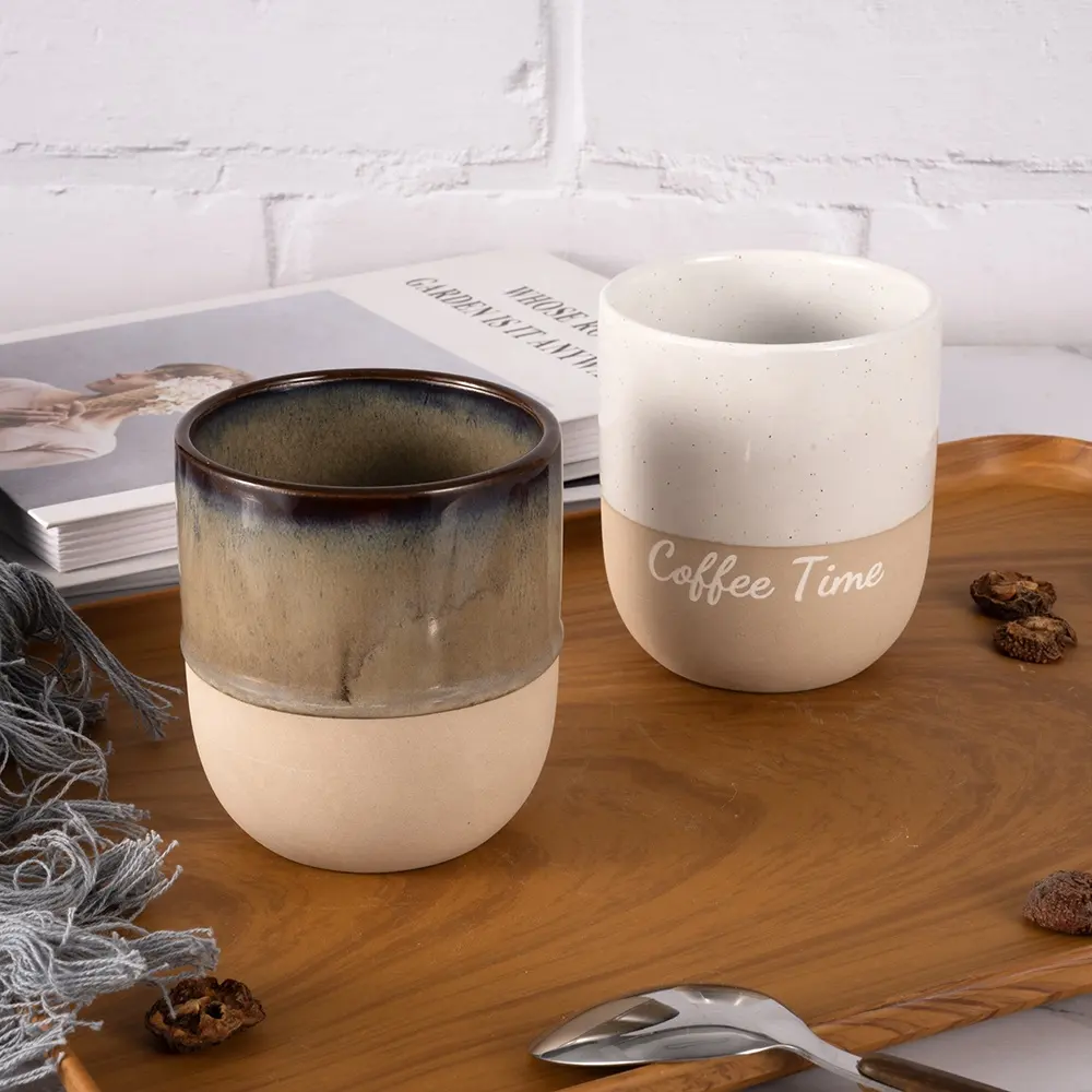 Unglaed 250ml Tasse à thé en céramique vintage Souvenirs fantaisie Tasses en céramique personnalisées avec logo