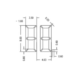 Charakter <span class=keywords><strong>LCD</strong></span> <span class=keywords><strong>Display</strong></span> Modul Reflektierende <span class=keywords><strong>7</strong></span>-<span class=keywords><strong>Segment</strong></span> TN - Twisted Nematische 30,00mm x <span class=keywords><strong>17</strong></span>,30mm x 2,80mm