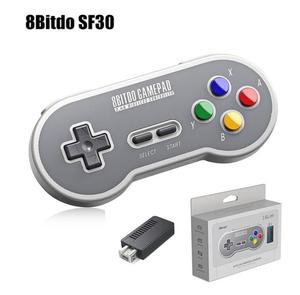 8BitDo SF30 Gamepad Senza Fili Con Ricevitore 2.4G Per SNES/SFC Classic Edition USB Controller di Gioco Per Raspberry PI N Interruttore PC - Product Image 1