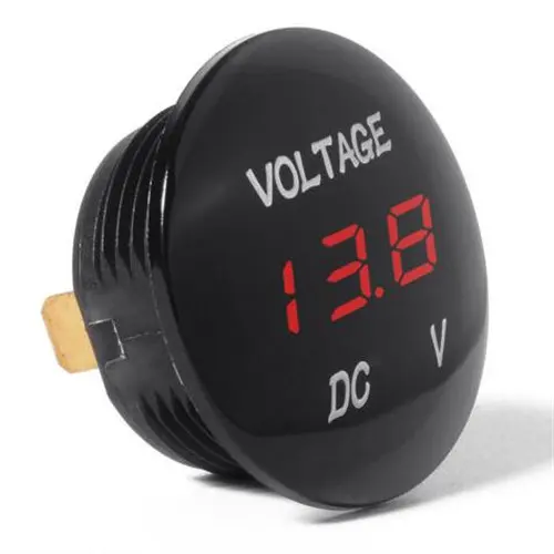 DC 12V 24V ampermetre araba kırmızı LED ekran dijital voltmetre gerilim metre