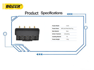 موصل MPX ثماني الأضلاع، ذكر/أنثى، موصل لوحة التحكم - نحاس مطلي بالذهب، أحمر، للسيارات المتوازنة/ألواح التزلج/نماذج الطائرات - Product Image 4