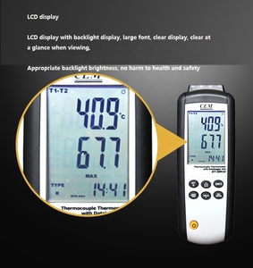 Termómetro con contacto portátil, registrador de datos de temperatura, sensor de termopar - Product Image 3