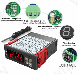 STC1000 Thermostat <strong>Control</strong> Switch 2 Relay Output and NTC 10K Thermistor <strong>Sensors</strong> Digital <strong>Temperature</strong> Probe 24V - Product Image 3