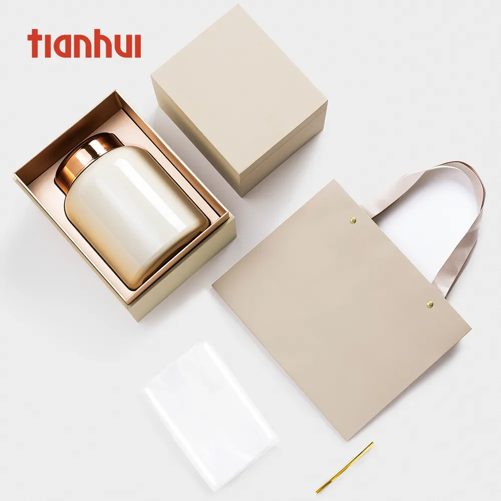 Tianhui N.ซีลกระป๋องสแตนเลสกลมสุญญากาศสําหรับใบชาเก็บกระป๋องโลหะบรรจุภัณฑ์ของขวัญ