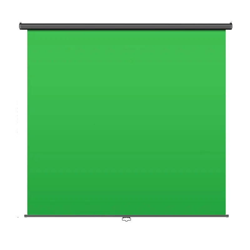 Manual pantalla verde montable en Chroma Key Panel para eliminación de fondo de 1,8x2M resistente a las arrugas verde de la tela para la transmisión en directo de la