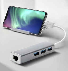 Unità gratuita 4 in 1 USB a Gigabit scheda adattatore rete Ethernet 3 porte USB Hub Usb3.0 a 1000M Rj45 3 Usb3.0 HUB CE - Product Image 6