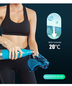 Özel Logo baskı hızlı kurutma soğutma buz havlu duygu ter mikrofiber seyahat spor spor serinletici havlu - Product Image 5