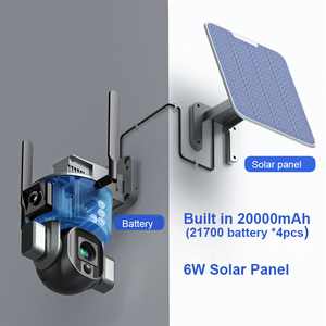 Hd 10X Optical Zoom PTZ Dual Lens Solar Cell Camera Network <strong>Security</strong> IP66 Outdoor Water Wireless WiFi 4G Camera - Product Image 4