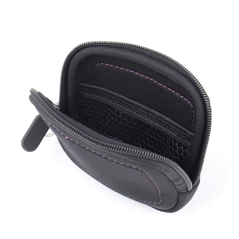 Custom Factory Embossed Zipper Neoprene Bag For Charging cable electronic accessories Neoprene Travel Toiletry Makeup Bag