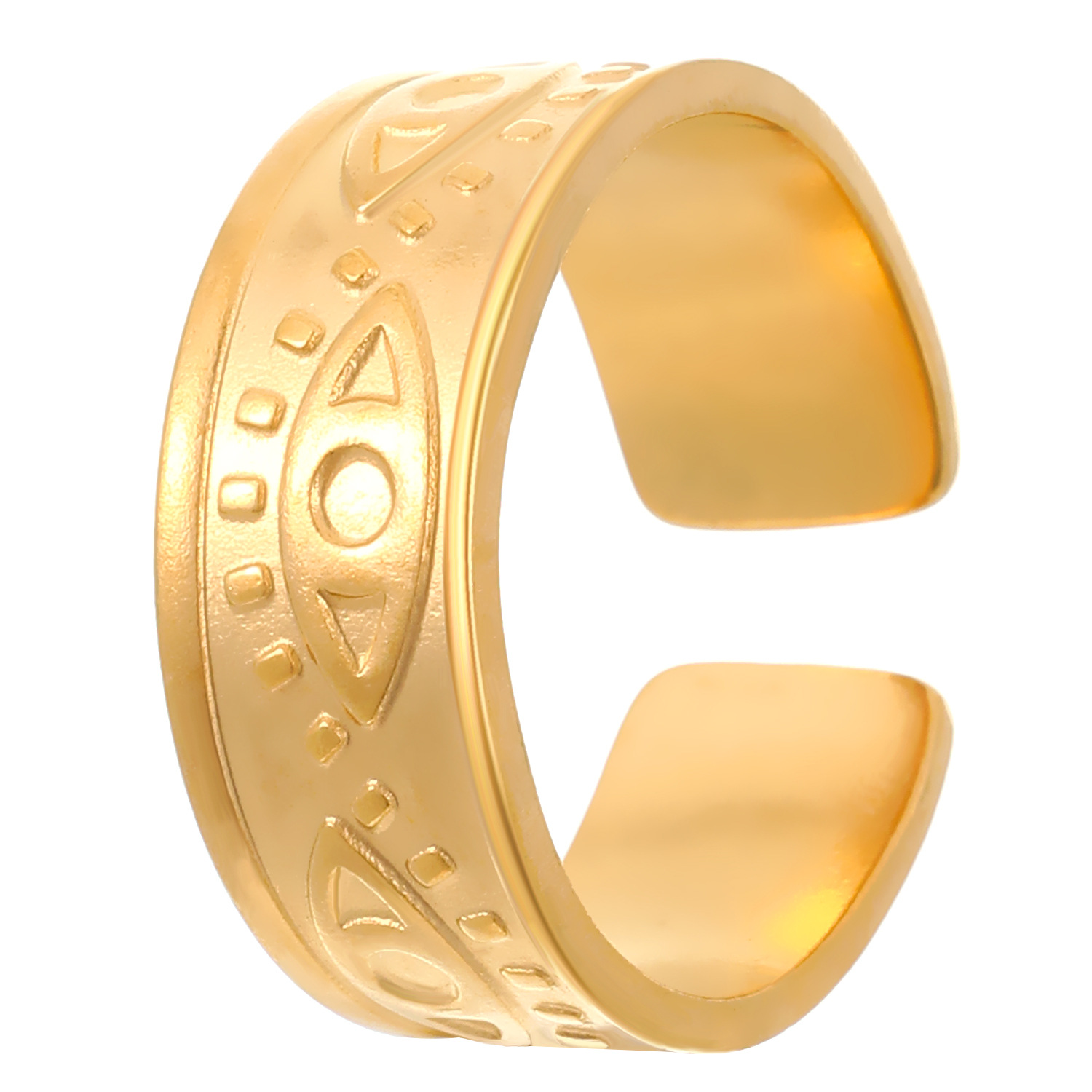 04 Oeil en or véritable 18 carats a-435