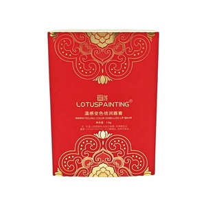 OEM定制豪华高档纸板变色口红包装盒，带可打印图形标志 - Product Image 2